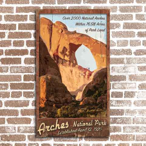 Arches National Park Vintage Advertisement