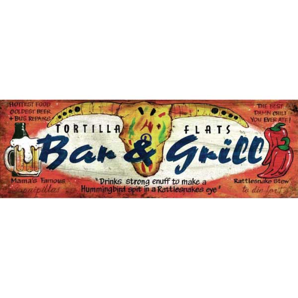 Mexican Bar & Grill Sign | Restaurant | Tortilla Flats | Customize the Name!