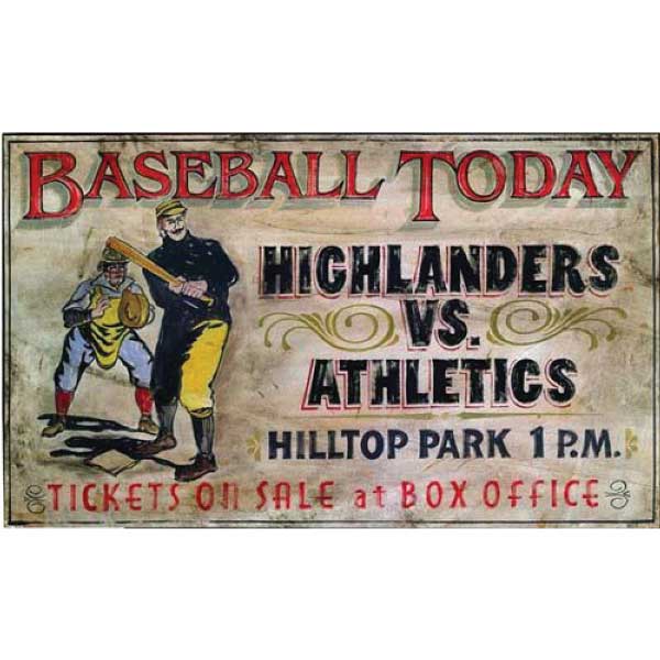 Baseball Today | Vintage Wood Sign Reproduction | Wall Decor