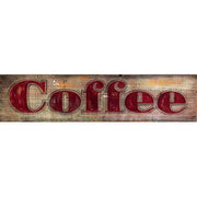 Rustic, distressed "Coffee" sign made from wood