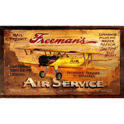 Biplane air service with barnstorming specialist 