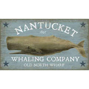 Old wood sign for Nantucket Whaling Company. Perfect Gift.