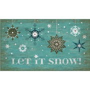 Holiday wall decor; snow falling; Let it Snow!; old wood sign