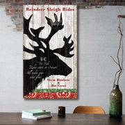 holiday fun ad for Reindeer Sleigh Rides for 5 cents! Lovely wall art for the holidays